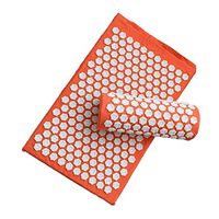 Lotus Acupuncture Massage Pads Back and Neck Pain Relief Acupressure Mat and Pillow Set Relieves Stress, Back, Neck, and Sciatic Pain