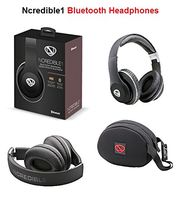 Ncredible1 Wireless Bluetooth Handsfree Headphones For IPhones And Samsung Galaxys Cell Phones | Black