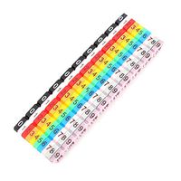 Phoneix Pack of 10 Pcs 0-9 Waterproof Assorted Colored Number Cable Label Mark