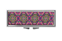 Hiuyi Damask flourish Floral Pattern Custom Personalized Rectangle Pill Box Pocket Wallet Travel Pill Vitamin Decorative Box Protector