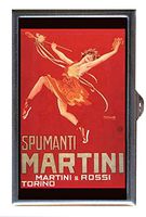 Spumanti Martini Vintage Illustration Decorative Pill Box