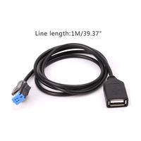 FifiMIN 4-pin Car USB Cable Adapter Extension Cord for Nissan Teana Qashqai CD Audio Radio Player