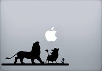 Lion King Hakuna Matata Simba Decal Vinyl Sticker|Cars Trucks Vans Walls Laptop| Black |6.5 x 2.5 in|CCI1447