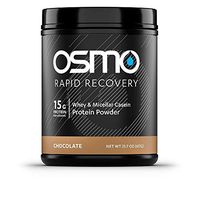 OSMO Nutrition - Rapid Recovery - Low Sugar - Post Exercise Recovery Powdered Drink Mix - Speed Recovery - Optimize Training Adaptations - Rapidly Restore Glycogen - Chocolate - 15 Serving Tub