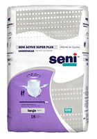 Seni Active Super Plus, Underwear for Heavy Incontinence, Large, 18 Count (Pack of 4)