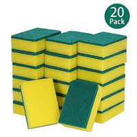 esonmus 20 Pack Multi-Use Heavy Duty Scrub Sponge Extra Thin Magic Cleaning Sponges Eraser Sponge for Kitchen Bathroom Furniture Leather Car & Steel