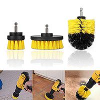ETbotu 3Pcs/set Cleaning Brush Tile Grout Power Scrubber Cleaner Set For Electric Drills yellow