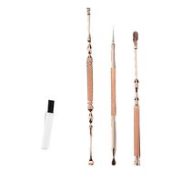 Healifty 4PCS Ear Pick Curette Stainless Steel Ear Wax Removal Earpick Ear Cleaner Set