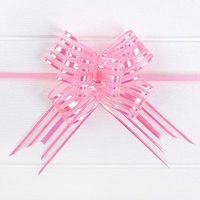 DESTINLEE 10pcs Organza Pull Bow Ribbon,Florist Craft Pull Bows with Ribbon Pull Strings Solid Color Pull Bow Great for Pew Party Christmas Wedding and Gift Wrapping