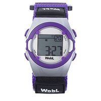WobL Vibrating 8-Alarm & Repeating Countdown Timer Watch for Kids & Adults, Medication/Sports/Meetings/Potty Reminders, Purple