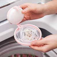 OutTop(TM) Lint Filters for Washing Machines, Washing Machine Lint Filter Bag Laundry Mesh Hair Catcher Floating Ball Pouch Washing Machine Accessories (Pink)