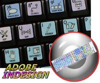 Adobe INDESIGN Galaxy Series Keyboard Stickers Shortcuts 12X12 Size