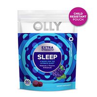 Olly Extra Strength Sleep Melatonin Gummy, All Natural Flavor and Colors, BlackBerry Zen, 60 Count