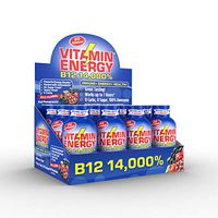 Vitamin Energy Shots - Energy Lasts up to 7+ Hours* | B12 14,000% | Keto 0 Sugar, 0 Carbs, Great Tasting Acai Pomegranate (12 Pack)