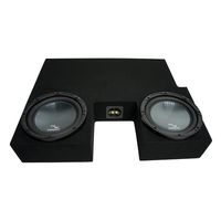 Compatible with 2007-2013 Toyota Tundra Double Cab Truck Harmony R104 Dual 10" Sub Box Enclosure