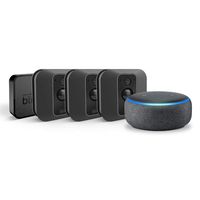 Echo Dot (Charcoal) with Blink XT2 Outdoor/Indoor Smart Security Camera - 3 camera kit
