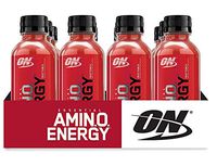 OPTIMUM NUTRITION ESSENTIAL AMINO ENERGY Ready-To-Drink, Fruit Punch, Keto Friendly BCAAs, Preworkout and Essential Amino Acids with Green Tea and Green Coffee Extract, 16 Fl Oz (Pack of 12)