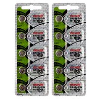 2X 5PK Maxell Silver Oxide SR936SW Low Drain Watch Battery Replaces 10 L 126/D 394, 1161SO, RW 335, RW33, S33, S936S, SB-A4, SG9, SP394, SR 45, SR 936 SW, SR45, SR45H, SR936, SR936SW, V394, W33