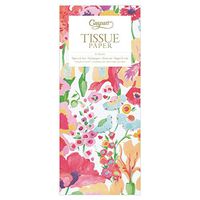 Caspari Secret Garden Tissue Paper in Ivory, 8 Sheets Included