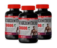 Muscle Booster Supplement - Nitric Oxide Muscle Pump 3600MG - Extreme Strength, Endurance & Recovery - l-arginine libido - 3 Bottles 270 Caplets