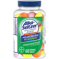 Alka-Seltzer Extra Strength Heartburn ReliefChews - relief of heartburn, acid indigestion and sour stomach - assorted lemon, orange strawberry flavors - 60 Count