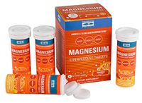Trace Minerals Magnesium effervescent Tablets, 4 Pack, Orange Flavor
