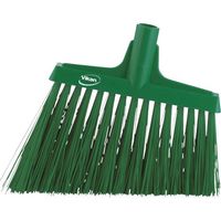 Vikan 29142 Heavy Duty Sweep Floor Broom Head, PET Bristle, Polypropylene Block, 11", Green