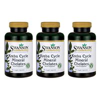 Swanson Krebs Cycle Mineral Chelates 90 Veg Capsules (3 Pack)