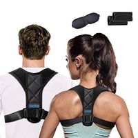 Posture Corrector for Women and Men - FDA Approved Adjustable Upper Back Brace for Clavicle Support and Pain Relief from Neck, Back & Shoulder - Correct Slouching, Hunching & Bad Posture
