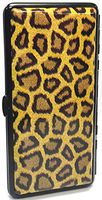 Leopard Design Metal Cigarette Case With Mirror, Fit 100's. 3103-2LEO