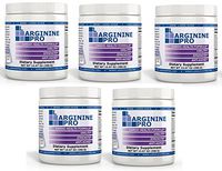 L-arginine Pro, 1 Now L-arginine Supplement - 5,500mg of L-arginine Plus 1,100mg L-Citrulline + Vitamins & Minerals for Cardio Health, Blood Pressure, Cholesterol, Energy (Berry, 5 Jars)
