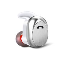Earphones with Mic, Mini Wireless Sports Earbuds Super Bass Bluetooth Headset Noise Cancelling Waterproof Earpiece with Charging Box for Men Women Travel Office (White) Boens
