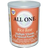 All One Nutritech Rice Base Multiple Vitamin and Mineral Powder - 15.9 oz