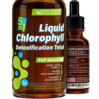 Liquid Chlorophyll for Total Detox - MAX Absorption - Pure Vegan Chlorophyllin - Made in USA - Helps with Bad Breath - Powerful Antioxidant with Anti-Aging Effect - Chlorophyll Drops for Weight Loss