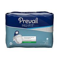 MCK12323100 - Adult Incontinent Brief Prevail Nu-Fit Tab Closure Large Disposable Moderate Absorbency, 72 Count