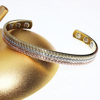 LONGRN Copper Bracelet Used for Arthritis - a Pure Copper Magnetic Bracelet with 6 Magnets for Men and Women to Effectively Relieve Joint Pain.