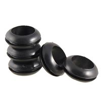 uxcell Wearing Resistant 20mm Double Side Rubber Grommets 5 Pcs