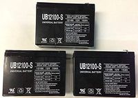 Universal Power Group 12V 10AH Replacement for SHOPRIDER Echo 3 SL73 Battery - 3 Pack