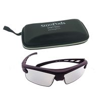 Solar Power LCD Smart Glasses Automatical Adjust Transmittance According to Light Intensity UVA UVB Protection (Black_Solid)