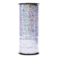Amosfun 100Yard Curling Ribbon Roll Balloon DIY Silver Strings for Party Decoration Christmas Festival Wedding