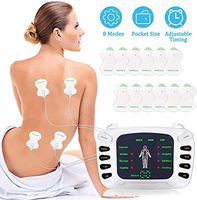 JOHNLOUISE Tens Unit Muscle Stimulatot with 8 Modes 12 Pads,Tens Machine Massagers for Neck and Back,Dual Channel Electronic Pulse Massager for Arthritis