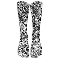 Unicorn Tattoo Nylon Knee Socks Compression Soft Volleyball Compression Socks Teen