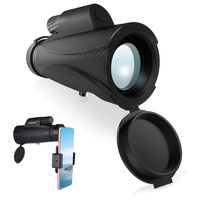 BonFook Optics Titan 10x42 HD Portable Monocular Telescope High Powered,Optimal Brightness and Clarity,One Hand Focus,Waterproof Fogproof for Bird Watching, Nature Watching, Hunting