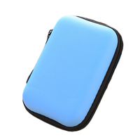 Da.Wa EVA Hard Storage Case Pouch For Cellphone Bluetooth MP3 MP4 Earphone Earbud Blue