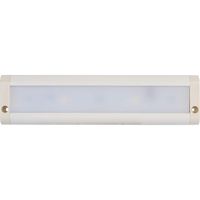 Morris Products LED Dimmable Under Cabinet Lighting Unit - Color Tunable, Driverless Technology - for Work Surfaces, Kitchen Counter Tops - White Steel Housing, 3K-4K, 5 Watts, 9" L