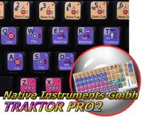 NATIVE INSTRUMENTS TRAKTOR PRO 2 KEYBOARD STICKERS FOR DESKTOP, LAPTOP AND NOTEBOOK