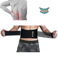 Lower Back Brace Posture Corrector, Lumbar Support Protect Waist During Running, Heavy Lifting, Exercise, Golf for Women and Men, Elastic Waist Belt (S/M)