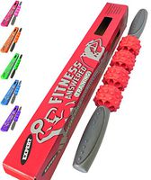 The Muscle Roller Stick Massage Stick Roller | Foam Roller Alternative for Athletes and Runners - Neck and Back - Advanced Red