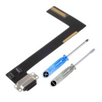 MMOBIEL Dock Connector Compatible with iPad Air 2 (Black) Charging Port Assembly Flex Cable incl Professional Toolkit