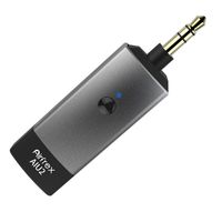 Airfrex Bluetooth Receiver and Wireless Adapter with Optional Bass Enhancement for Car Audio/Home Stereo/Headphones